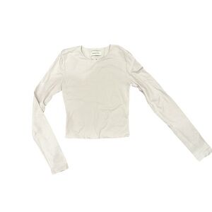 Babaton White Long Sleeve Tee